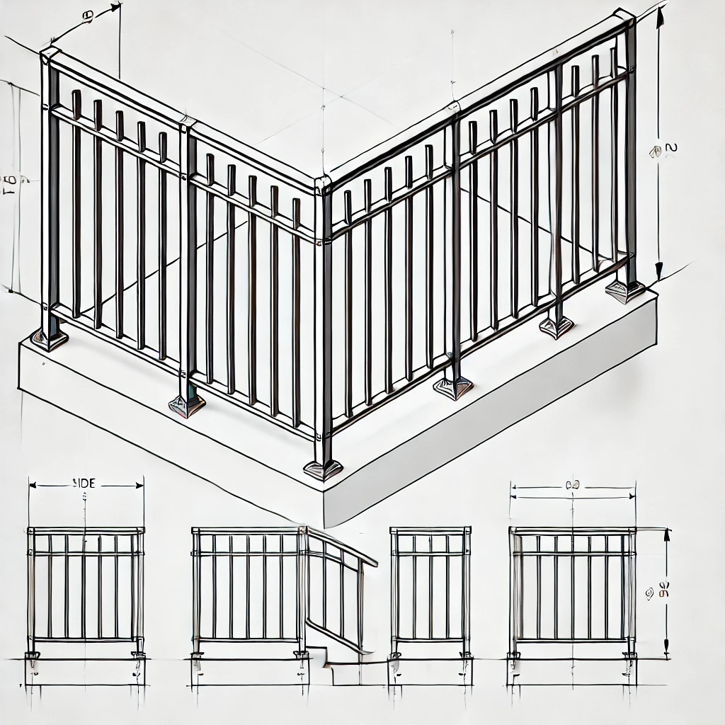 Balustradă metalică